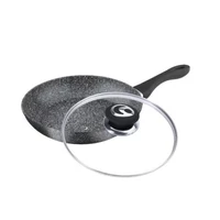 Fekete granite line serpenyő+fedő 24 cm