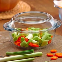 Borcam kerek sütőtál+fedő 1.45 liter