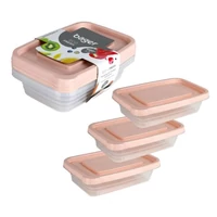 Eco fresh ételtárolódoboz 3 darab, 1020ml
