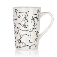 Kutyás nyomott dekor bögre 500 ml