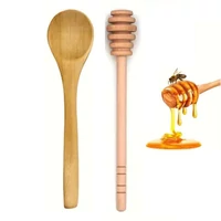 Fa kanál és mézcsurgató készlet