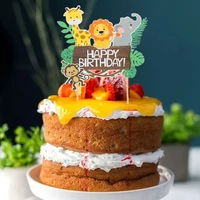 Safari szülinapi tortadísz 5 darab