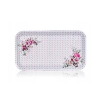 Rózsás szendvics tálca 29.5x16.5cm