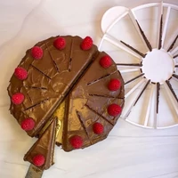 Műanyag kétoldalas tortaosztó
