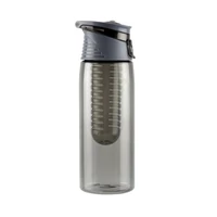 Fekete kulacs gyümölcstartóval 660 ml