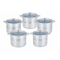 Bachmayer 10 db-os inox fazék készlet 