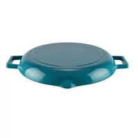 Türkizkék zománcos csőrös grillserpenyő 31 cm