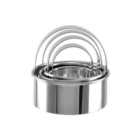 Inox pogácsaszaggató szett 4 db