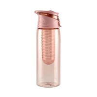 Rózsaszín kulacs gyümölcstartóval 660 ml