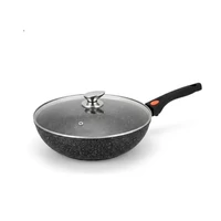 28 cm wok serpenyő levehető nyéllel, 3.7 liter