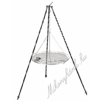 Grillrács 50cm + 120cm állvány szett