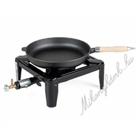 Kemping szett öntöttvas nyeles serpenyővel