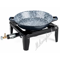 Kemping szett zománcozott füles serpenyővel