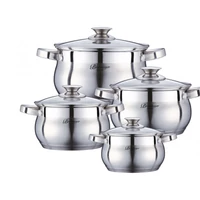 Üvegfedős edénykészlet 2.1 - 2.9 - 3.9 - 6.5 liter