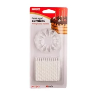 Csavart gyertya 24+12 tartó