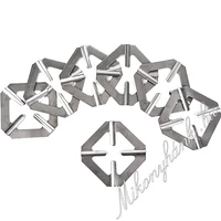 Rozsdamentes kocka gázlemez 10.8 cm