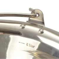 Rozsdamentes bogrács (0.7mm) 6 liter