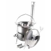 36cm Rozsdamentes bográcsház+10 literes rozsdamentes(0.6mm)bogrács(10részes)