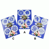 ​Cappuccino díszítő sablon szett 4 darab