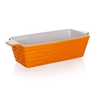 Orange kerámia kenyérsütő 29,5x12,5cm