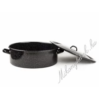 Fekete zománcozott lábas 20Liter