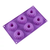 Szilikon mini kuglóf sütőforma 6 részes