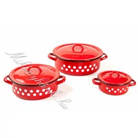 Pöttyös lábaskészlet 0.5-2-3.5liter