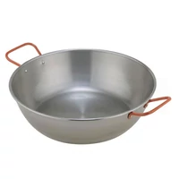 Paella füles mély serpenyő polírozott 30 cm