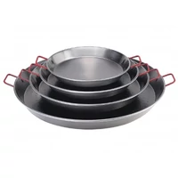 Polírozott paella serpenyő 55 cm