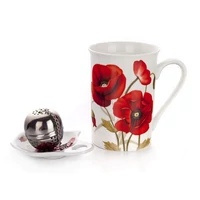 Pipacsos bögre készlet 3 részes 340 ml