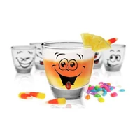 Mosoly feles pohárkészlet (2.5cl) 6 darab
