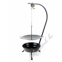 Fekete tűzteres állvány + 50cm hússütő tárcsa