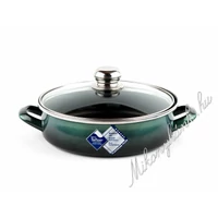 Bonyhádi teflonos platinum serpenyő + üvegfedő 24cm 2.5liter