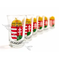 Magyar címeres pohárkészlet (4cl) 6 darab