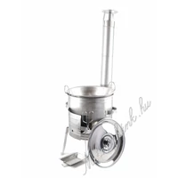 36cm Rozsdamentes bográcsház + füles rozsdamentes hússütő 9 részes