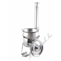 36cm Rozsdamentes bográcsház +  natúr vas füles szeletsütő: 9 részes