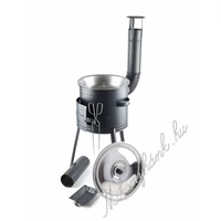 36cm Hosszú lábú bográcsház + vasserpenyő 36 cm (9 részes)