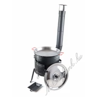 39cm Bográcsház + füles vas hússütő 9 részes