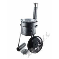 39cm Hosszú lábú bográcsház + Zománcozott szeletsütő 42cm 9részes