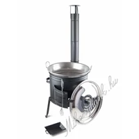 42cm Bográcsház + 46cm füles natúrvas hússütő 9 részes 