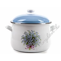 Bonyhádi zománcozott nefelejcs fazék 7.5 Liter