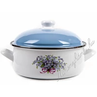 Bonyhádi zománcozott nefelejcs lábas 4.5Liter