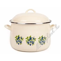 Bonyhádi zománcozott kökény fazék 2 liter