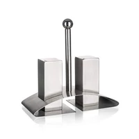 Asztali rozsdamentes fűszertartó készlet 2+1 darabos