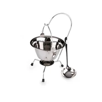 Rozsdamentes asztali bogrács készlet