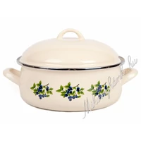 Bonyhádi zománcozott kökény lábas 1.25 Liter