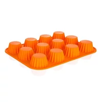 Szilikon kosárka-muffin-forma 12 részes