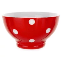 Piros pöttyös müzlis tál 13cm