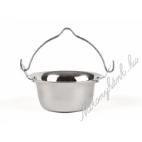 Rozsdamentes tálalóbogrács 700 ml (sík talpú)