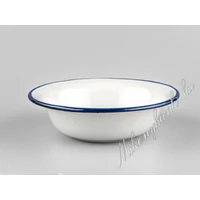 Fehér zománcozott tányér 20 cm